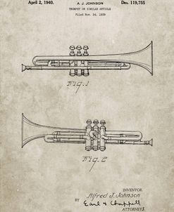 PP1140-Sandstone York Trumpet 1939 Patent Poster