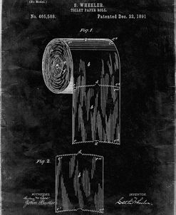 PP53-Black Grunge Toilet Paper Patent