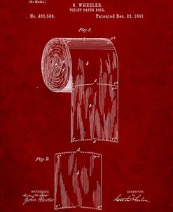 PP53-Burgundy Toilet Paper Patent