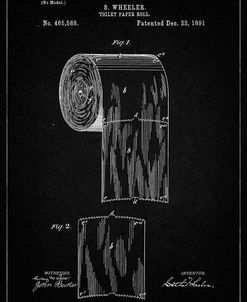 PP53-Vintage Black Toilet Paper Patent