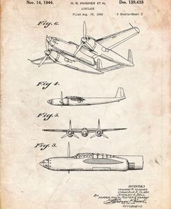 PP69-Vintage Parchment Lockheed XP-58 Chain Lightning Poster