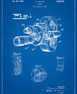 PP72-Blueprint Bell and Howell Color Filter Camera Patent Poster