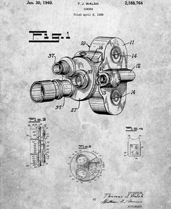 PP72-Slate Bell and Howell Color Filter Camera Patent Poster