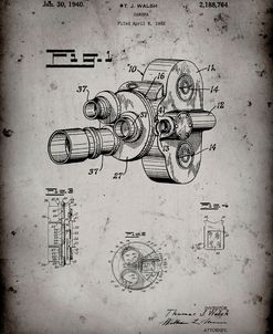 PP72-Faded Grey Bell and Howell Color Filter Camera Patent Poster