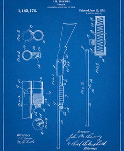 PP74-Blueprint Ithaca Shotgun Patent Poster