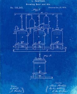 PP80-Faded Blueprint Brewing Beer & Ale Poster