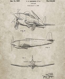 PP82-Sandstone Contra Propeller Low Wing Airplane Patent