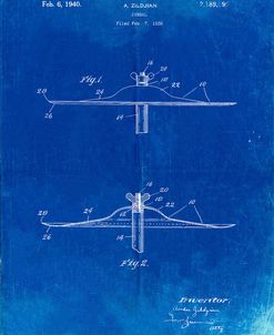 PP107-Faded Blueprint Zildjian Swish Cymbal Poster