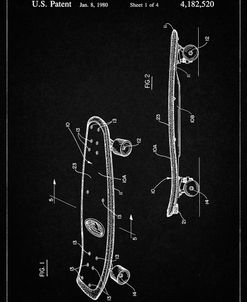 PP119-Vintage Black Setting Type Patent Poster