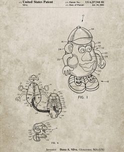 PP123- Sandstone Mr. Potato Head Patent Poster