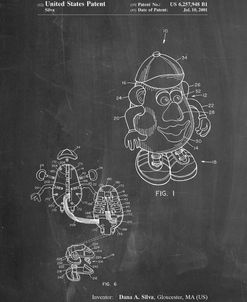 PP123- Chalkboard Mr. Potato Head Patent Poster