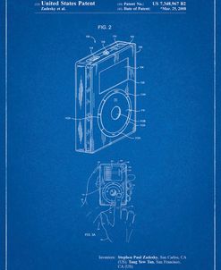 PP124- Blueprint iPod Click Wheel Patent Poster