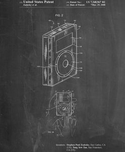 PP124- Chalkboard iPod Click Wheel Patent Poster