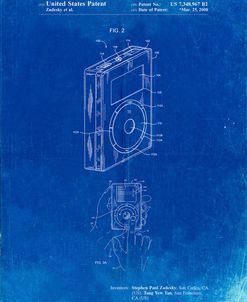 PP124- Faded Blueprint iPod Click Wheel Patent Poster