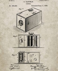 PP126- Sandstone Eastman Kodak Camera Patent Poster