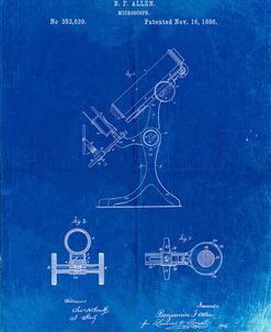 PP132- Faded Blueprint Antique Microscope Patent Poster