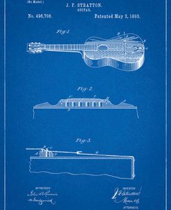 PP139- Blueprint Stratton & Son Acoustic Guitar Patent Poster