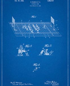 PP142- Blueprint Football Board Game Patent Poster