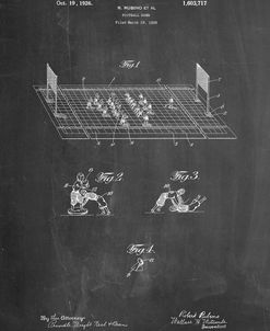PP142- Chalkboard Football Board Game Patent Poster