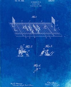 PP142- Faded Blueprint Football Board Game Patent Poster