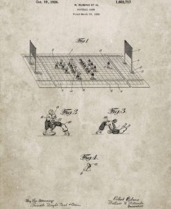 PP142- Sandstone Football Board Game Patent Poster