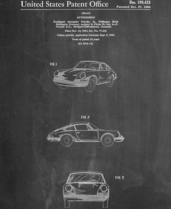 PP144- Chalkboard 1964 Porsche 911  Patent Poster
