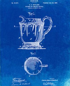 PP152- Faded Blueprint Kitchen Pitcher Poster