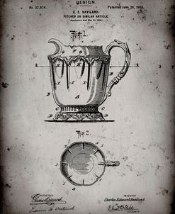 PP152- Faded Grey Kitchen Pitcher Poster