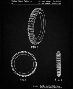 PP600-Vintage Black Mountain Bike Tire Patent Poster