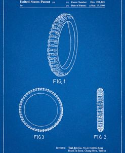 PP600-Blueprint Mountain Bike Tire Patent Poster