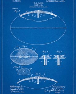 PP601-Blueprint Football Game Ball 1902 Patent Poster