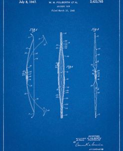PP603-Blueprint Bill Folberth Archery Bow Patent Poster