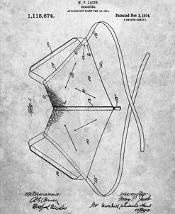 PP604-Slate Brassiere (Bra) 1914 Patent Poster