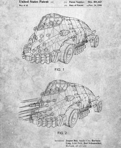 PP605-Slate Batman and Robin Mr. Freeze Car Patent Poster