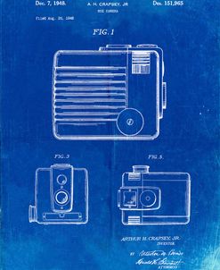 PP606-Faded Blueprint Kodak Brownie Hawkeye Patent Poster