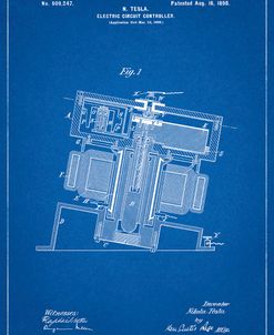 PP608-Blueprint Tesla Electric Circuit Controller Poster
