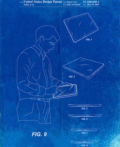 PP614-Faded Blueprint iPad Design 2005 Patent Poster