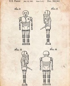 PP617-Vintage Parchment Star Wars Medical Droid Poster