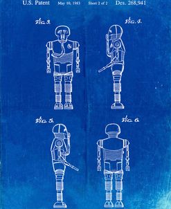 PP617-Faded Blueprint Star Wars Medical Droid Poster
