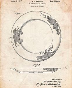 PP619-Vintage Parchment Sunshine Care Bear Patent Poster