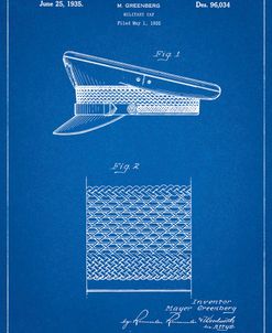 PP623-Blueprint Military Hat 1935 Patent Poster