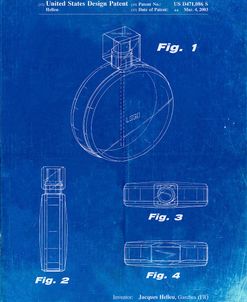 PP630-Faded Blueprint Perfume Jar Poster