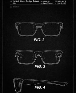 PP640-Vintage Black Two Face Prizm Oakley Sunglasses Patent Poster