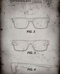 PP640-Faded Grey Two Face Prizm Oakley Sunglasses Patent Poster