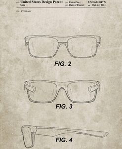 PP640-Sandstone Two Face Prizm Oakley Sunglasses Patent Poster