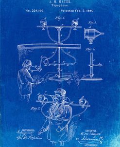 PP642-Faded Blueprint Bowling Pin 1967 Patent Poster