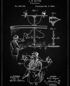 PP642-Vintage Black Bowling Pin 1967 Patent Poster