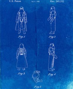 PP645-Faded Blueprint Star Wars Snowtrooper Patent Poster