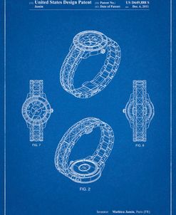 PP651-Blueprint Luxury Watch Patent Poster