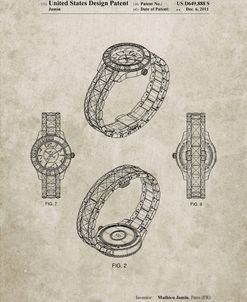 PP651-Sandstone Luxury Watch Patent Poster